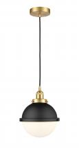 Innovations Lighting 616-1PH-SG-HFS-81-BK - Edison - 1 Light - 9 inch - Satin Gold - Mini Pendant