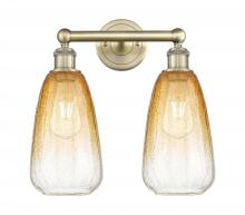 Innovations Lighting 616-2W-AB-G480-6AM - Brookhaven Almond - 2 Light - 15 inch - Antique Brass - Bath Vanity Light