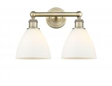 Innovations Lighting 616-2W-AB-GBD-751 - Bristol - 2 Light - 17 inch - Antique Brass - Bath Vanity Light