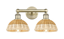 Innovations Lighting 616-2W-AB-NBD2-75-NAT - Bristol Natural II - 2 Light - 17 inch - Antique Brass - Bath Vanity Light