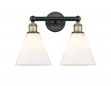 Innovations Lighting 616-2W-BAB-GBC-81 - Berkshire - 2 Light - 17 inch - Black Antique Brass - Bath Vanity Light