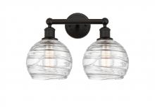 Innovations Lighting 616-2W-OB-G1213-8 - Athens Deco Swirl - 2 Light - 17 inch - Oil Rubbed Bronze - Bath Vanity Light