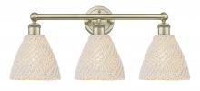 Innovations Lighting 616-3W-AB-NBD-75-NAT - Bristol Natural - 3 Light - 26 inch - Antique Brass - Bath Vanity Light