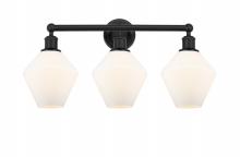 Innovations Lighting 616-3W-BK-G651-8 - Cindyrella - 3 Light - 26 inch - Matte Black - Bath Vanity Light