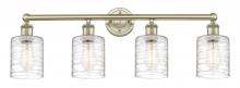 Innovations Lighting 616-4W-AB-G1113 - Cobbleskill - 4 Light - 32 inch - Antique Brass - Bath Vanity Light