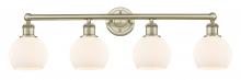 Innovations Lighting 616-4W-AB-G121-6 - Athens - 4 Light - 33 inch - Antique Brass - Bath Vanity Light