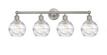 Innovations Lighting 616-4W-SN-G1213-6 - Athens Deco Swirl - 4 Light - 33 inch - Brushed Satin Nickel - Bath Vanity Light