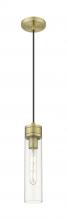 Innovations Lighting 617-1P-AB-G617-11CL - Boreas - 1 Light - 3 inch - Antique Brass - Cord Hung - Mini Pendant