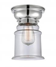 Innovations Lighting 623-1F-PC-G182 - Canton - 1 Light - 6 inch - Polished Chrome - Flush Mount