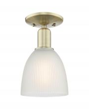 Innovations Lighting 716-1C-AB-G381 - Castile - 1 Light - 6 inch - Antique Brass - Semi-Flush Mount