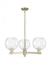 Innovations Lighting 716-3CR-AB-G1215-8 - Athens Water Glass - 3 Light - 30 inch - Antique Brass - Stem hung - Pendant