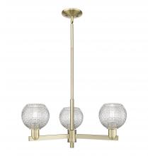 Innovations Lighting 716-3CR-AB-G122C-6CL - Athens - 3 Light - 28 inch - Antique Brass - Stem hung - Pendant