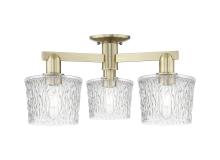 Innovations Lighting 716-3F-AB-G402 - Niagara - 3 Light - 24 inch - Antique Brass - Semi-Flush Mount