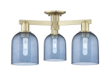 Innovations Lighting 716-3F-AB-G558-6BL - Bella - 3 Light - 23 inch - Antique Brass - Semi-Flush Mount