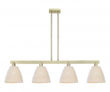 Innovations Lighting 716-4I-AB-NBD-9-NAT - Bristol Natural - 4 Light - 52 inch - Antique Brass - Stem hung - Island Light