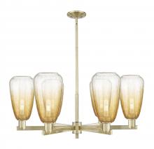 Innovations Lighting 716-6CR-AB-G480-6AM - Brookhaven Almond - 6 Light - 24 inch - Antique Brass - Chandelier