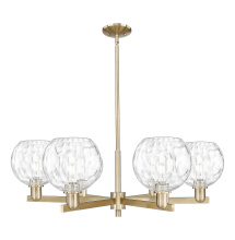 Innovations Lighting 716-6CR-CB-G1215-8 - Athens Water Glass - 6 Light - 38 inch - Champagne Bronze - Stem hung - Chandelier