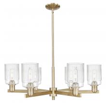 Innovations Lighting 716-6CR-CB-G342 - Hadley - 6 Light - 34 inch - Champagne Bronze - Stem hung - Chandelier