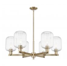 Innovations Lighting 716-6CR-CB-G460-7CL - Preston Cylinder - 6 Light - 24 inch - Champagne Bronze - Chandelier