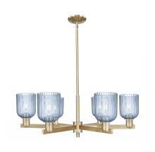 Innovations Lighting 716-6CR-CB-G559-5BL - Bridal Veil - 6 Light - 24 inch - Champagne Bronze - Chandelier