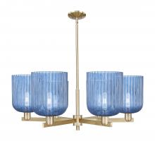 Innovations Lighting 716-6CR-CB-G559-8BL - Bridal Veil - 6 Light - 38 inch - Champagne Bronze - Stem hung - Chandelier