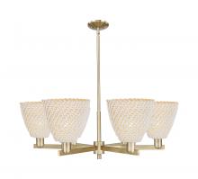Innovations Lighting 716-6CR-CB-NBD-9-NAT - Bristol Natural - 6 Light - 39 inch - Champagne Bronze - Stem hung - Chandelier