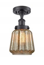Innovations Lighting 916-1C-BK-G146 - Chatham - 1 Light - 6 inch - Matte Black - Semi-Flush Mount