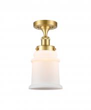 Innovations Lighting 916-1C-SG-G181 - Canton - 1 Light - 6 inch - Satin Gold - Flush Mount
