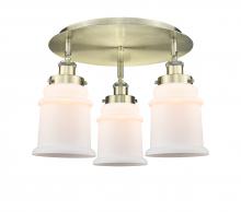 Innovations Lighting 916-3C-AB-G181 - Canton - 3 Light - 18 inch - Antique Brass - Semi-Flush Mount