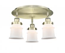 Innovations Lighting 916-3C-AB-G181S - Canton - 3 Light - 17 inch - Antique Brass - Semi-Flush Mount