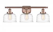 Innovations Lighting 916-3W-AC-G713 - Bell - 3 Light - 28 inch - Antique Copper - Bath Vanity Light
