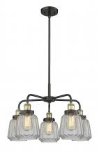 Innovations Lighting 916-5CR-BAB-G142 - Chatham - 5 Light - 26 inch - Black Antique Brass - Chandelier