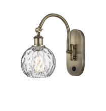 Innovations Lighting 918-1W-AB-G1215-6 - Athens Water Glass - 1 Light - 6 inch - Antique Brass - Sconce