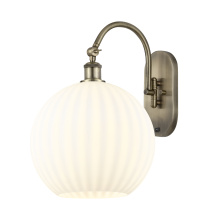 Innovations Lighting 918-1W-AB-G1217-12WV - White Venetian - 1 Light - 12 inch - Antique Brass - Sconce
