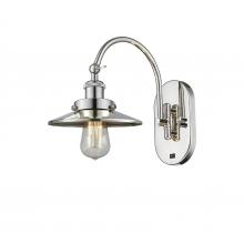 Innovations Lighting 918-1W-PN-M1 - Railroad - 1 Light - 8 inch - Polished Nickel - Adjustable Swing Arm