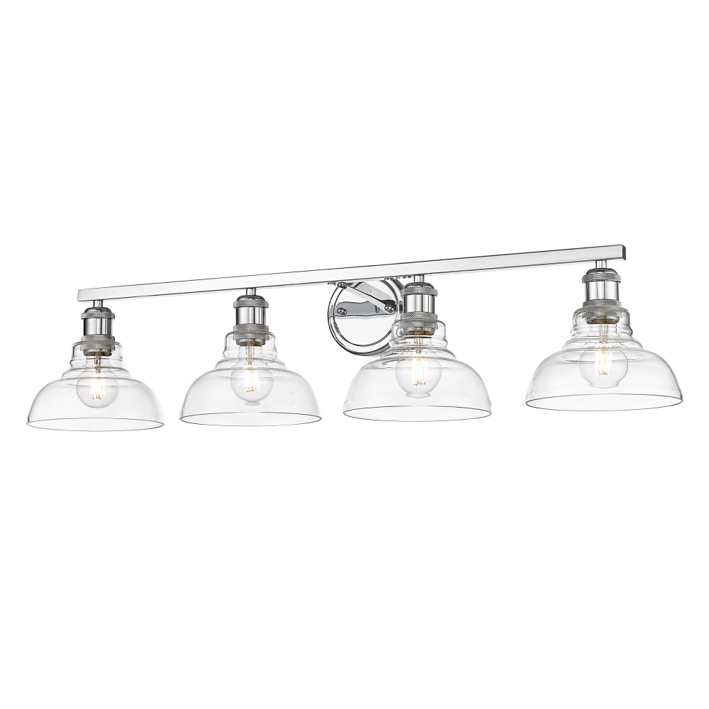 Yep by Golden Lighting Carver 4-light Vanity in Chrome