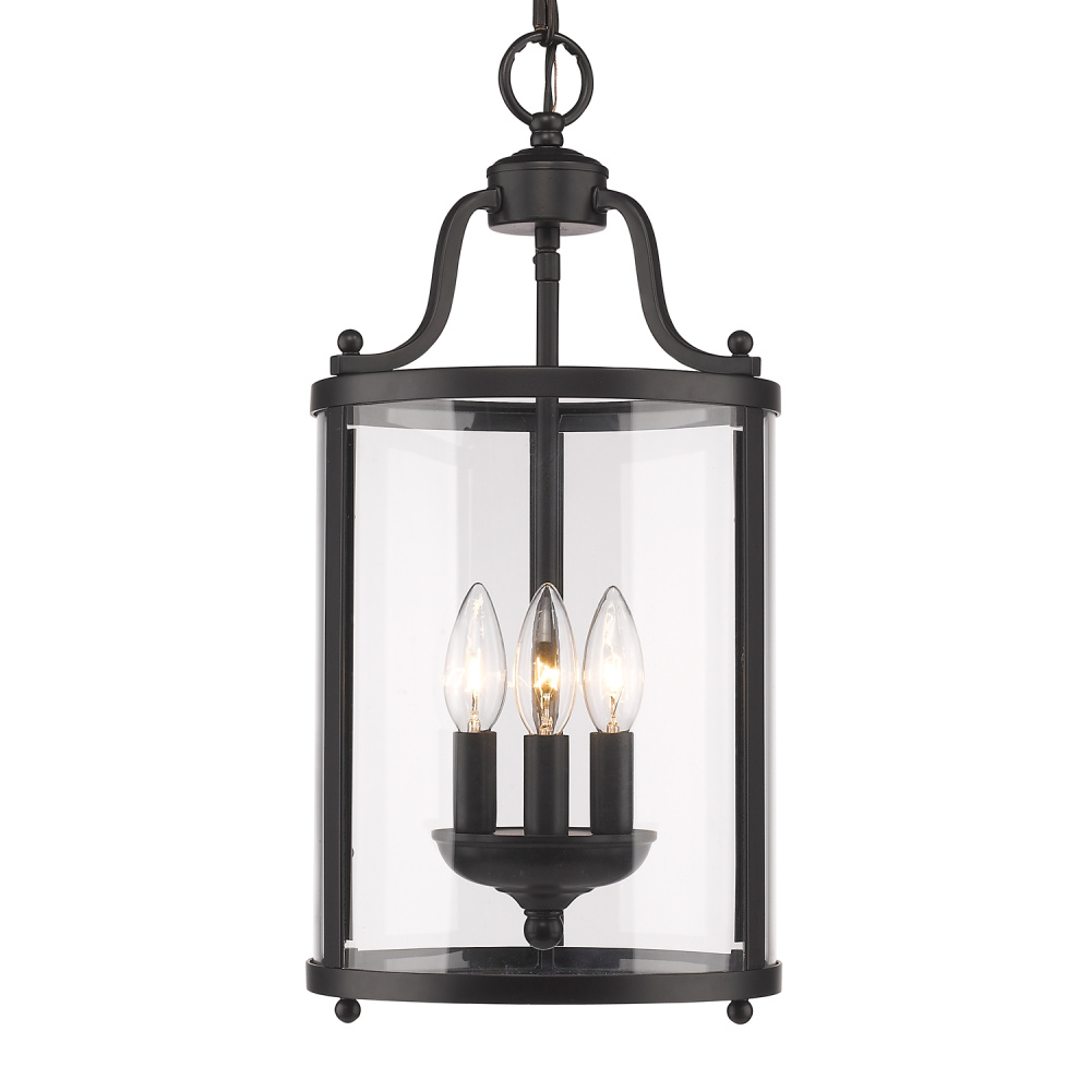 Golden Lighting Payton 3-light Pendant in Matte Black