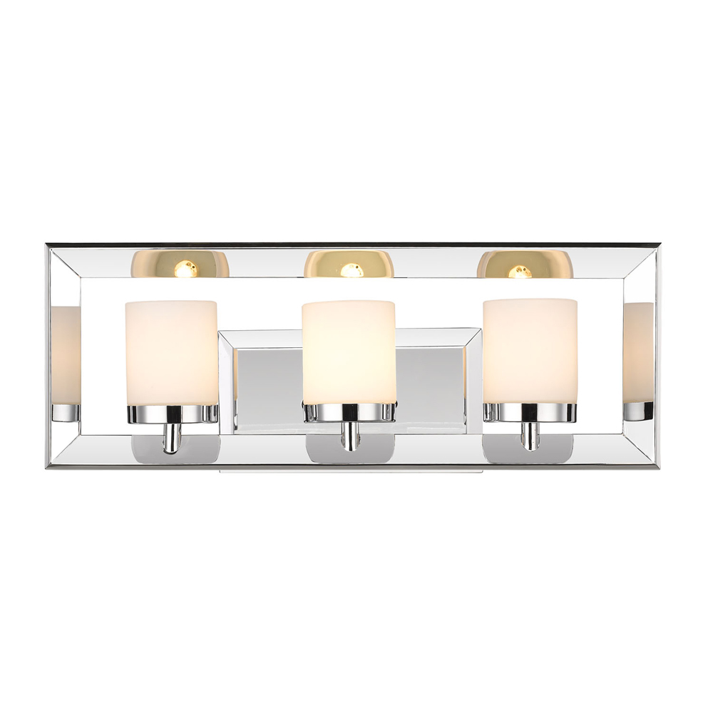 Smyth 3 Light Bath Vanity (Chrome & Opal Glass)
