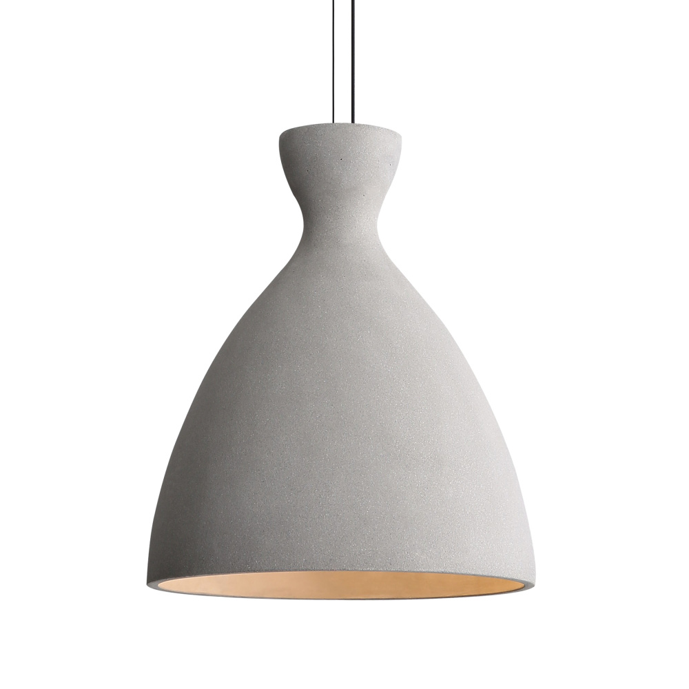 Golden Lighting Aethera 14in Integrated LED Pendant in Grey Cement