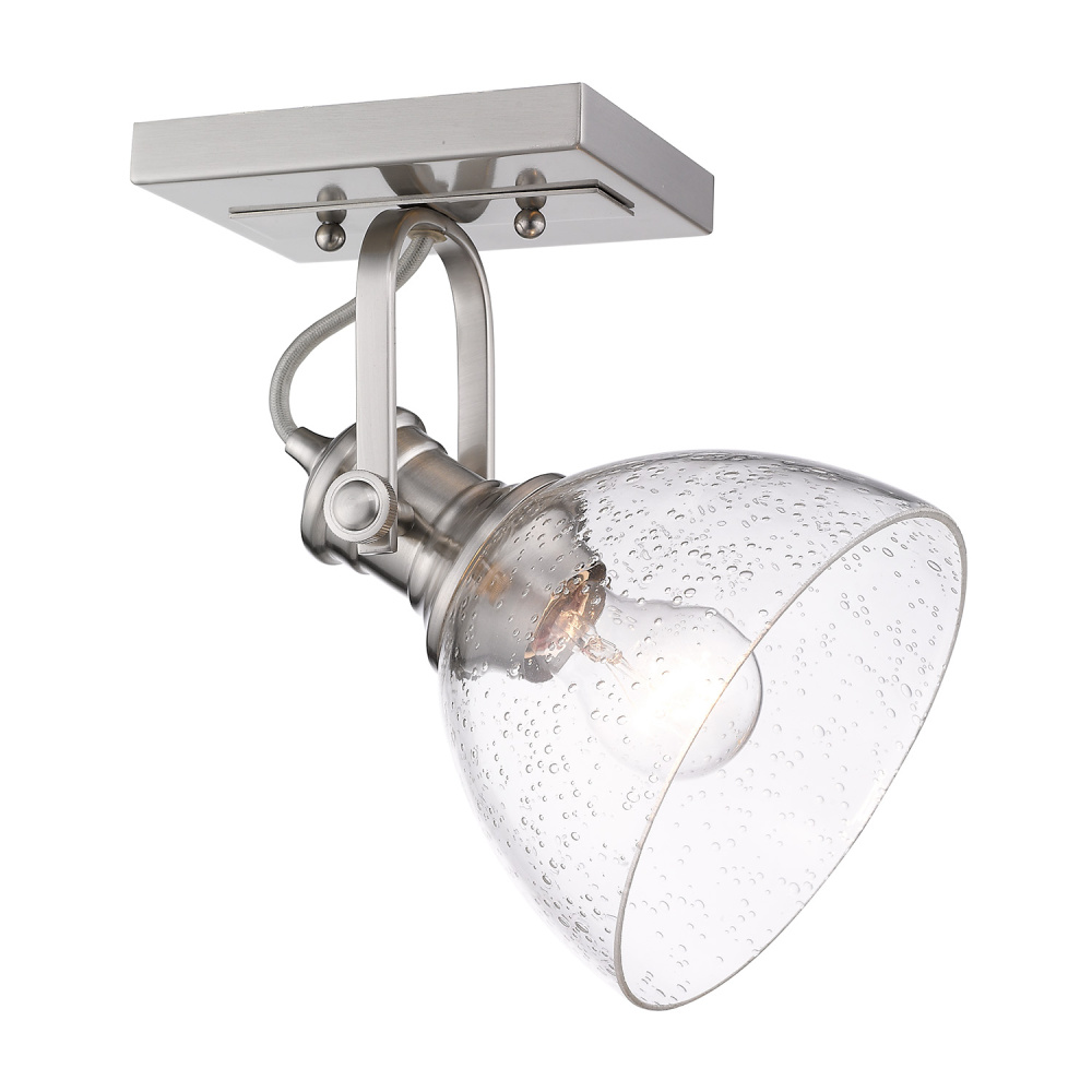 Yep by Golden Lighting Hines 1-light Semi-Flush Mount in Pewter