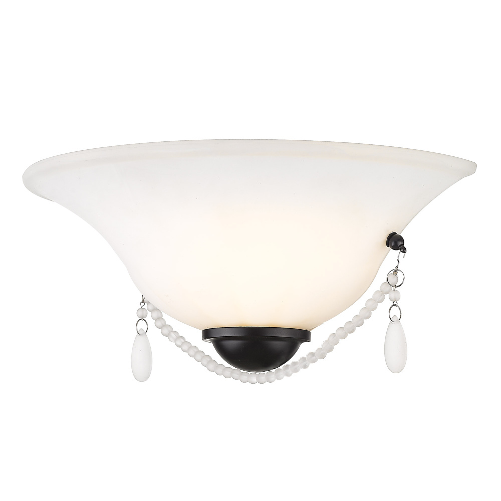 Wry Lighting Priscilla 1-light Wall Sconce in Matte Black