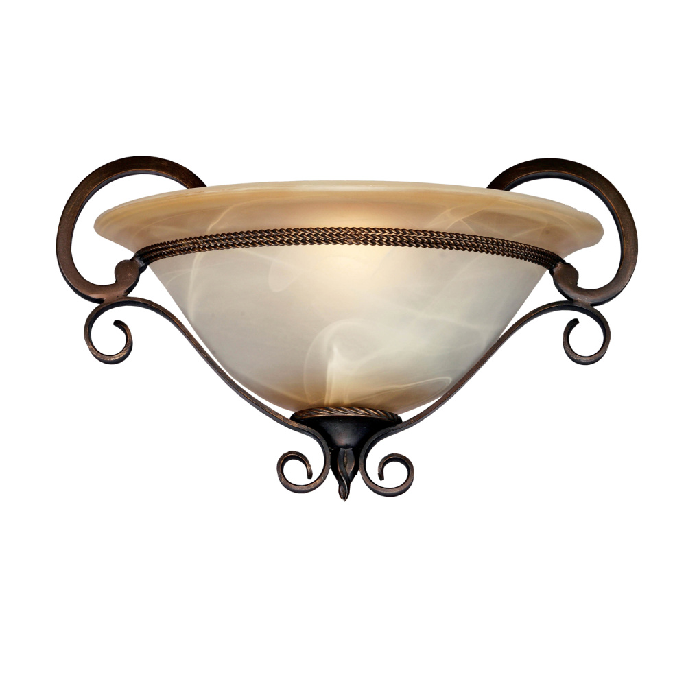 Wry Lighting Meridian 1-light Wall Sconce in Golden Bronze
