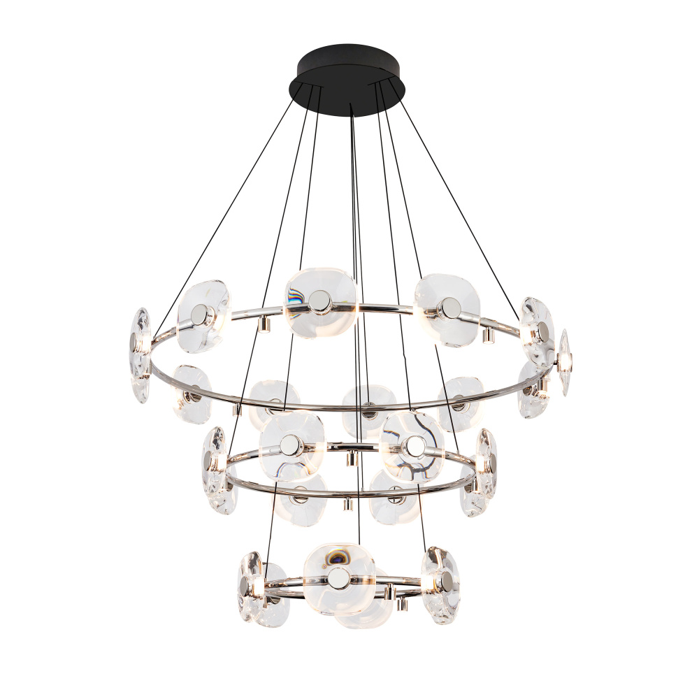 Ziva by Golden Lighting Celestia 26-light Integrated LED Chandelier in Chrome