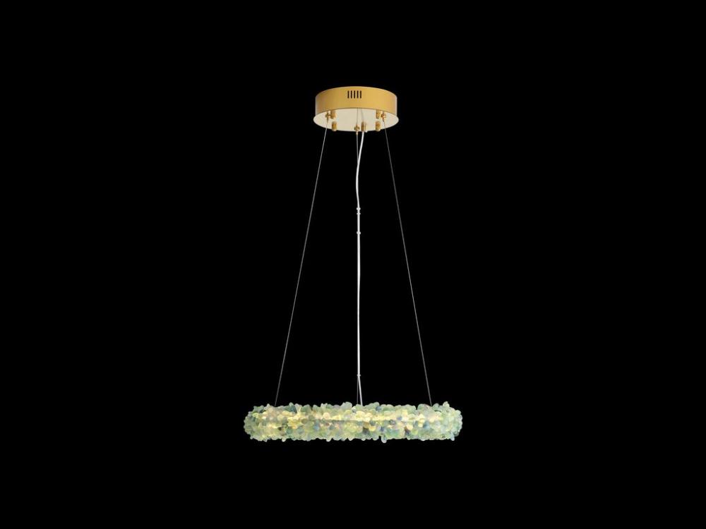 Corallo 22" LED Chandelier in Turquoise