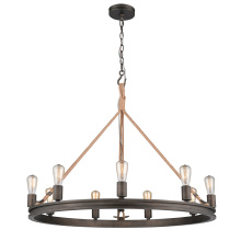 Golden 1048-9 GMT - Wry Lighting Chatham 9-light Chandelier in Gunmetal Bronze