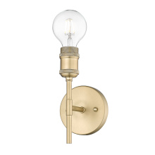 Golden 1945-1W BCB - Wry Lighting Axel 1-light Wall Sconce in Brushed Champagne Brass