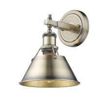Golden 3306-BA1 AB-AB - Yep by Golden Lighting Orwell 1-light Vanity in Aged Brass