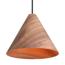 Golden 3988-13 DWA - Golden Lighting Conique 1-light 13in Pendant in Dark Walnut