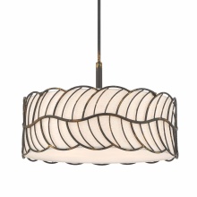 Golden 4501-5P ABI - Wry Lighting Simbolo 5-light Pendant in Antique Black Iron