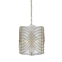 Golden 5516-3P WG-SHR - Zara 3 Light Pendant